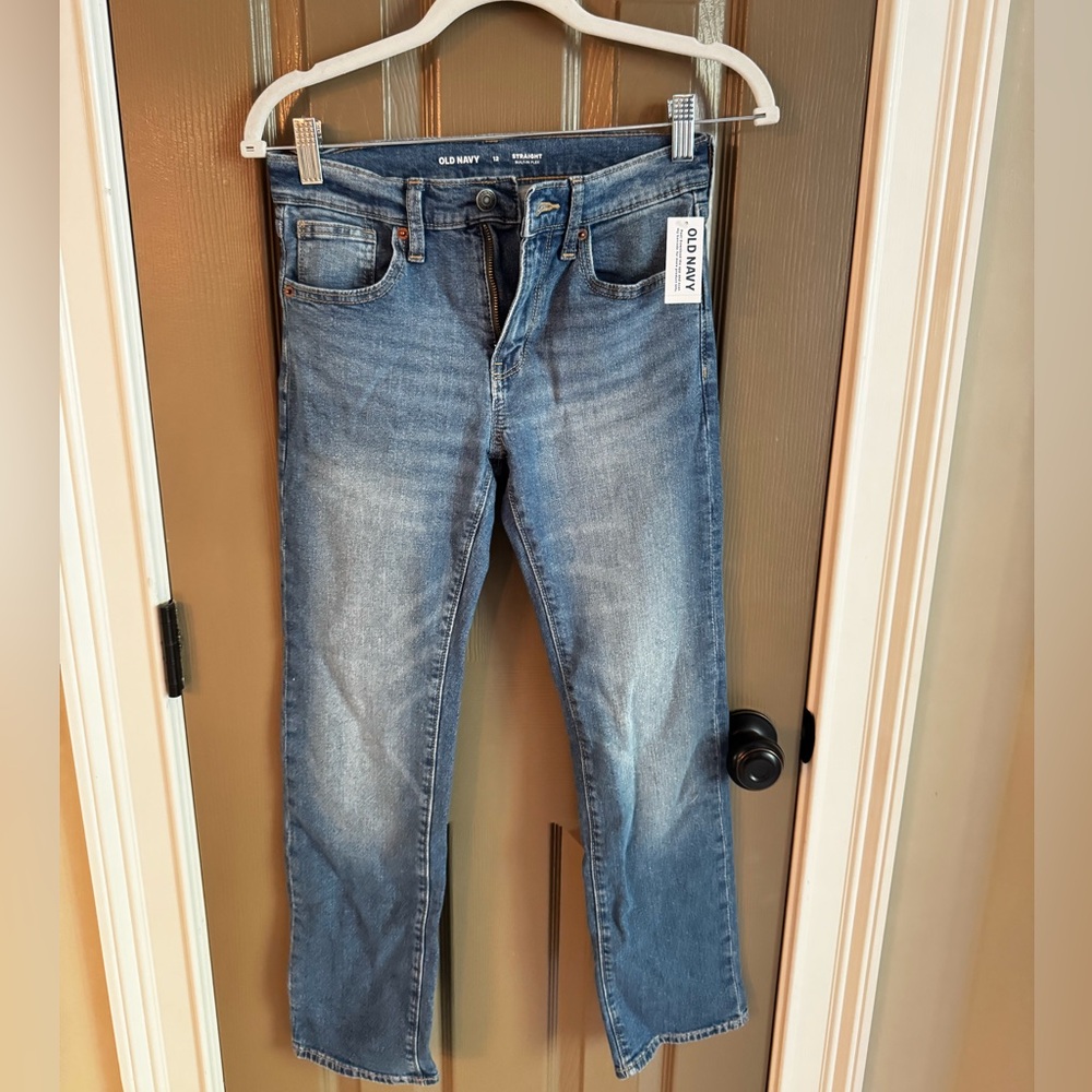 Old Navy Straight Cut Jeans with Stretch Kids Size 12